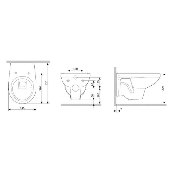 Унитаз подвесной Damixa Jupiter DX77C1738SC с микролифтом