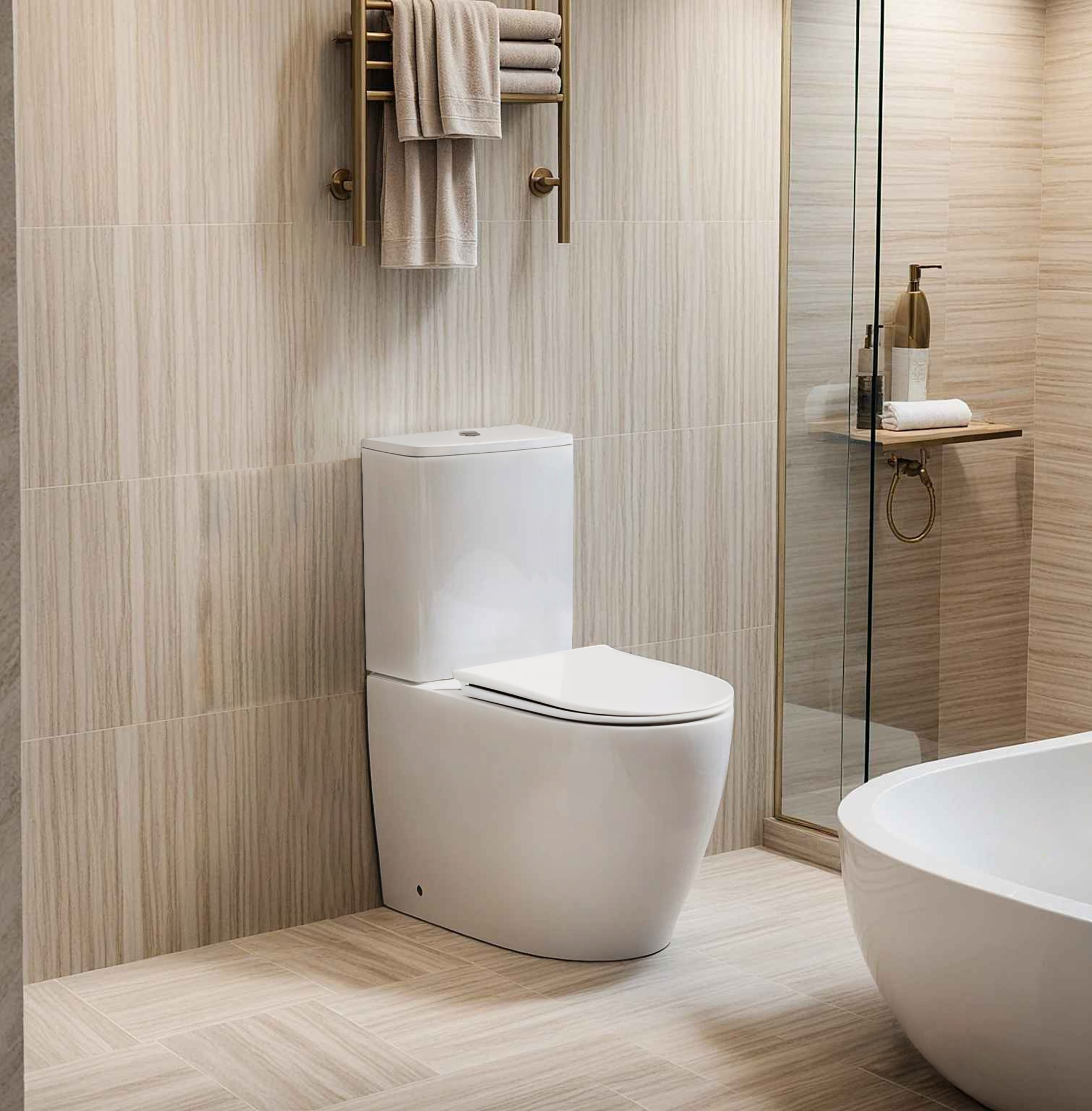 Унитаз-компакт Ceruttispa Vince CT10373 безободковый с микролифтом