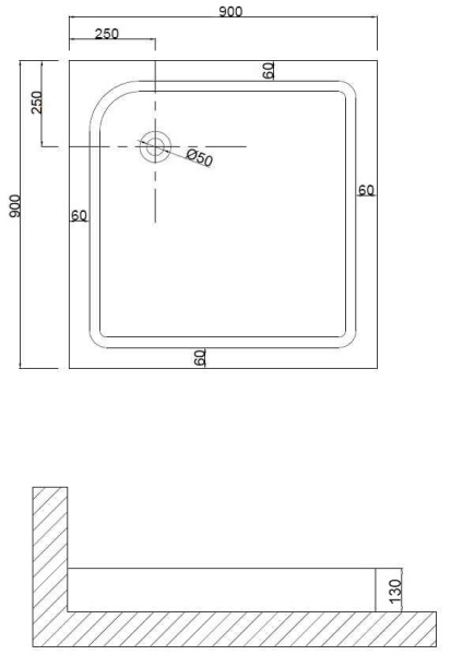 Душевой поддон 90x90x13 NIAGARA Nova NG-90-90Q квадрат, для 6601, 6801 , 6603, 6803 , 6608, 6808 , 6613, 6813 Душевой поддон 90x90x13 NIAGARA Nova NG-90-90Q квадрат, для 6601, 6801 , 6603, 6803 , 6608, 6808 , 6613, 6813