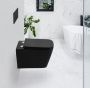 Унитаз подвесной безободковый  BelBagno ARDENTE-C BB3202CHR-MB черный матовый Унитаз подвесной безободковый  BelBagno ARDENTE-C BB3202CHR-MB черный матовый