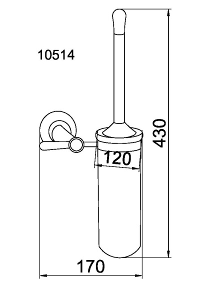 Ершик Boheme Chiaro 10514 золото глянцевое