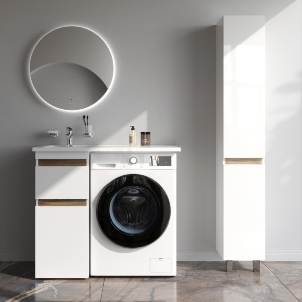 Тумба под раковину Am.Pm X-Joy 35 см M85AFSX0402WG напольная белый, светлое дерево