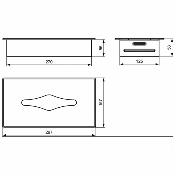 Держатель для салфеток Ideal Standard IOM A9133MY Держатель для салфеток Ideal Standard IOM A9133MY