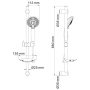 Душевой комплект WasserKRAFT A004 Душевой комплект WasserKRAFT A004