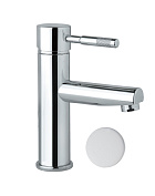 Смеситель для раковины с донным клапаном Webert Rimini RI830102740 белый Смеситель для раковины с донным клапаном Webert Rimini RI830102740 белый