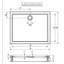 Акриловый поддон для душа Riho Davos 90x160 D002010005 белый