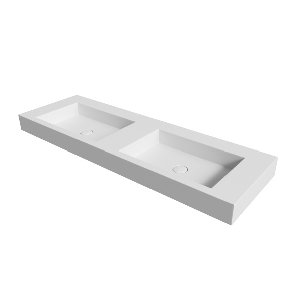 Раковина-столешница моноблок 120х45х10 Armadi Art FLAT ST 888-120 Раковина-столешница моноблок 120х45х10 Armadi Art FLAT ST 888-120