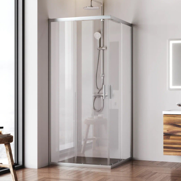 Душевой уголок AM.PM Gem 90x195x90 W90G-403-9090MT профиль хром