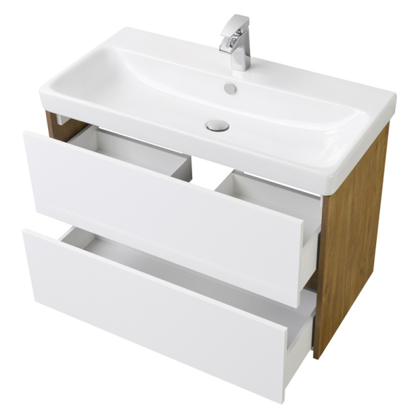 Тумба под раковину Aquaton Сканди 90 см 1A251901SDZ90 подвесная дуб рустикальный