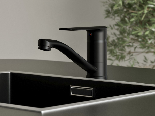 Смеситель для кухни и раковины ESKO Lagos black LG15B черный Смеситель для кухни и раковины ESKO Lagos black LG15B черный