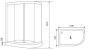 Душевая кабина 120x85 TIMO T-7702 L Душевая кабина 120x85 TIMO T-7702 L
