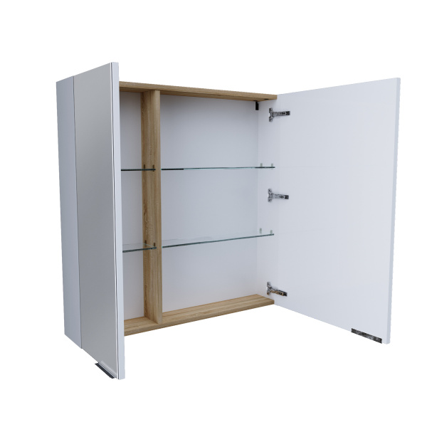 Зеркальный шкаф 1Marka Gaula 80 2д.White У92513 Зеркальный шкаф 1Marka Gaula 80 2д.White У92513