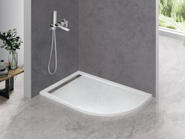 Поддон из искусственного мрамора 80x120 см Cezares  TRAY-AS-RH-120/80-30-W-L белый Поддон из искусственного мрамора 80x120 см Cezares  TRAY-AS-RH-120/80-30-W-L белый