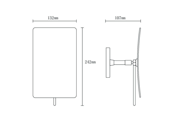 Зеркало косметическое Boheme Modern 506-CR хром глянцевый