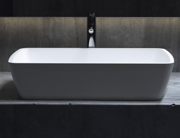 Раковина накладная Salini Gloria 65 см 1102212M белая