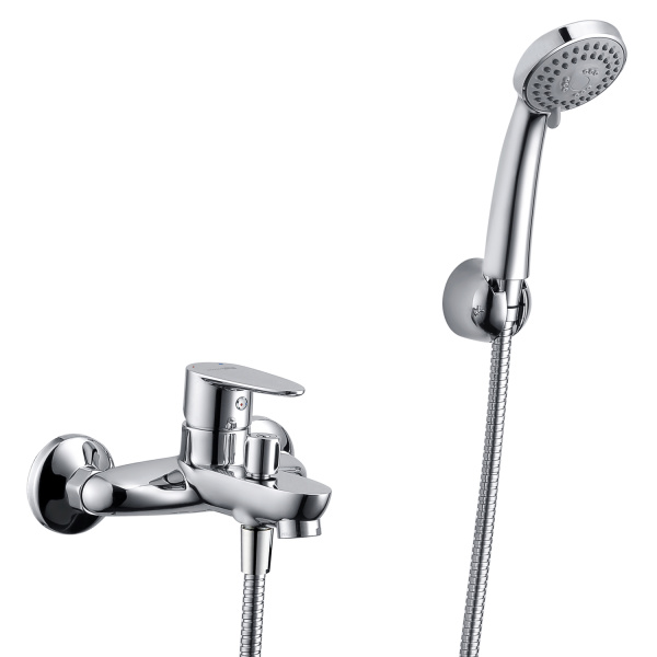 Смеситель для ванны с душевым гарнитуром WasserKRAFT Leine 3501 хром глянцевый
