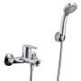 Смеситель для ванны с душевым гарнитуром WasserKRAFT Leine 3501 хром глянцевый