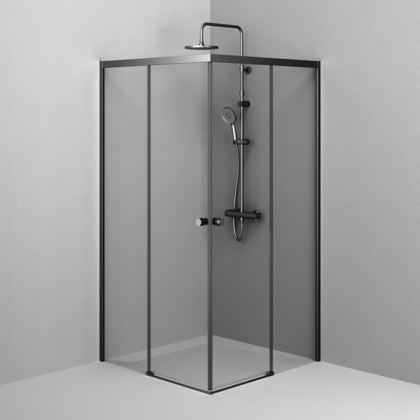 Душевой уголок AM.PM X-Joy 100x190x100 W94G-403-100100-BT1K профиль черный