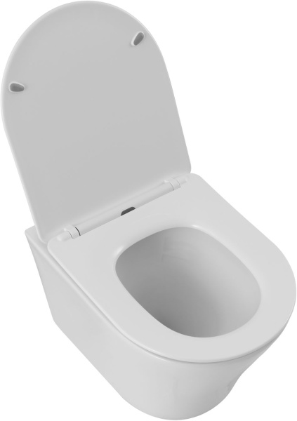 Унитаз подвесной Aquanet ZV-3 безободковый с микролифтом