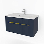 Тумба под раковину Какса-А Sharm 100 см 005280 подвесная синяя