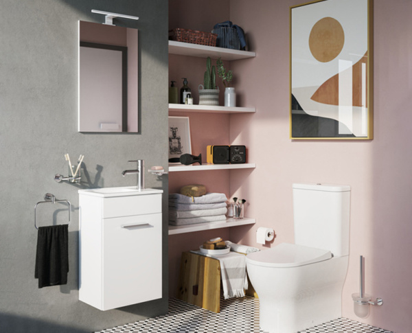 Комплект тумба c раковиной 40 см и зеркало VitrA Mia 75022 Комплект тумба c раковиной 40 см и зеркало VitrA Mia 75022