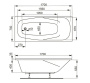Акриловая ванна VAGNERPLAST ARONIA 170x75 Акриловая ванна VAGNERPLAST ARONIA 170x75