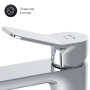 Смеситель для раковины с донным клапаном Am.Pm X-Joy F85A82100 Смеситель для раковины с донным клапаном Am.Pm X-Joy F85A82100