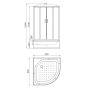 Душевая кабина 80х80х215 PARLY Classic EC821 Душевая кабина 80х80х215 PARLY Classic EC821