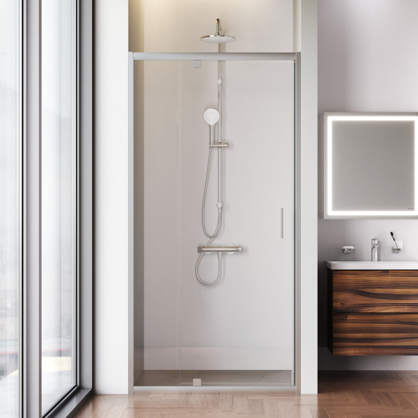Душевая дверь AM.PM Gem 100x195 W90G-100-1P-MT профиль хром