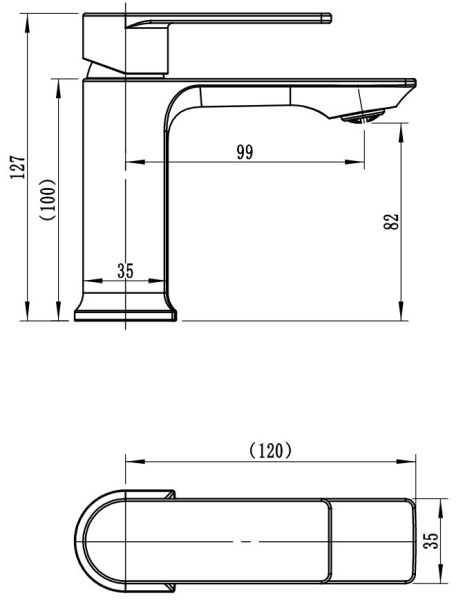 Смеситель для раковины Voda Neva NV26 хром