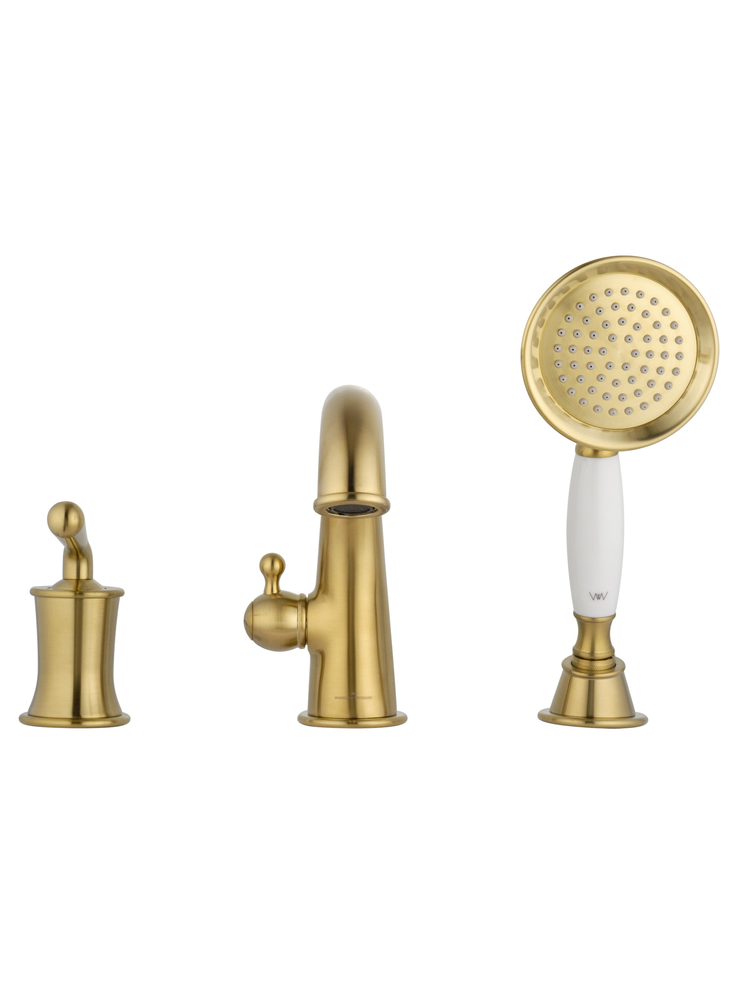 Смеситель на борт ванны Wonzon & Woghand Steam WW-88659008-BG золото брашированный