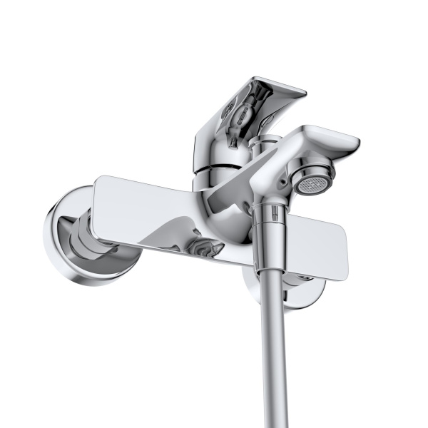 Смеситель для ванны с ручным душем, шлангом и держателем BelBagno Marino MARINO-VASM-CRM хром глянцевый