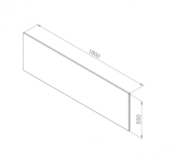 Декоративная фронтальная панель для ванны 180х80 см AM.PM Inspire W52A-180-080W-P Декоративная фронтальная панель для ванны 180х80 см AM.PM Inspire W52A-180-080W-P