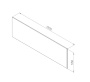 Декоративная фронтальная панель для ванны 180х80 см AM.PM Inspire W52A-180-080W-P Декоративная фронтальная панель для ванны 180х80 см AM.PM Inspire W52A-180-080W-P