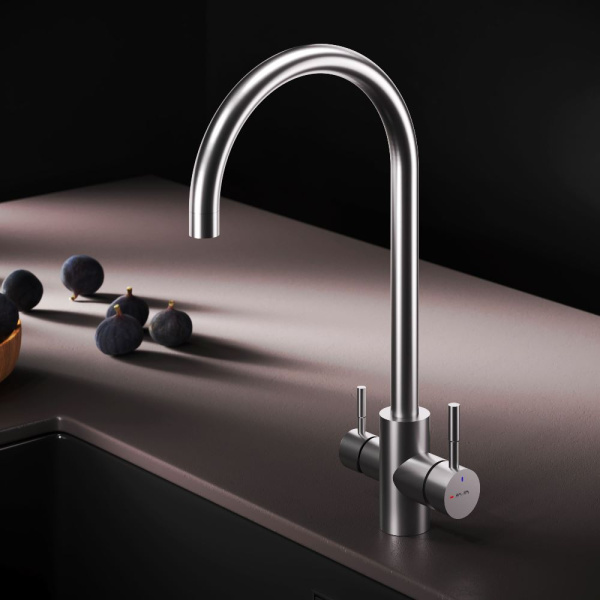 Смеситель для кухонной мойки Am.Pm X-Joy S с каналом для фильтра F85B07711 сатин матовый