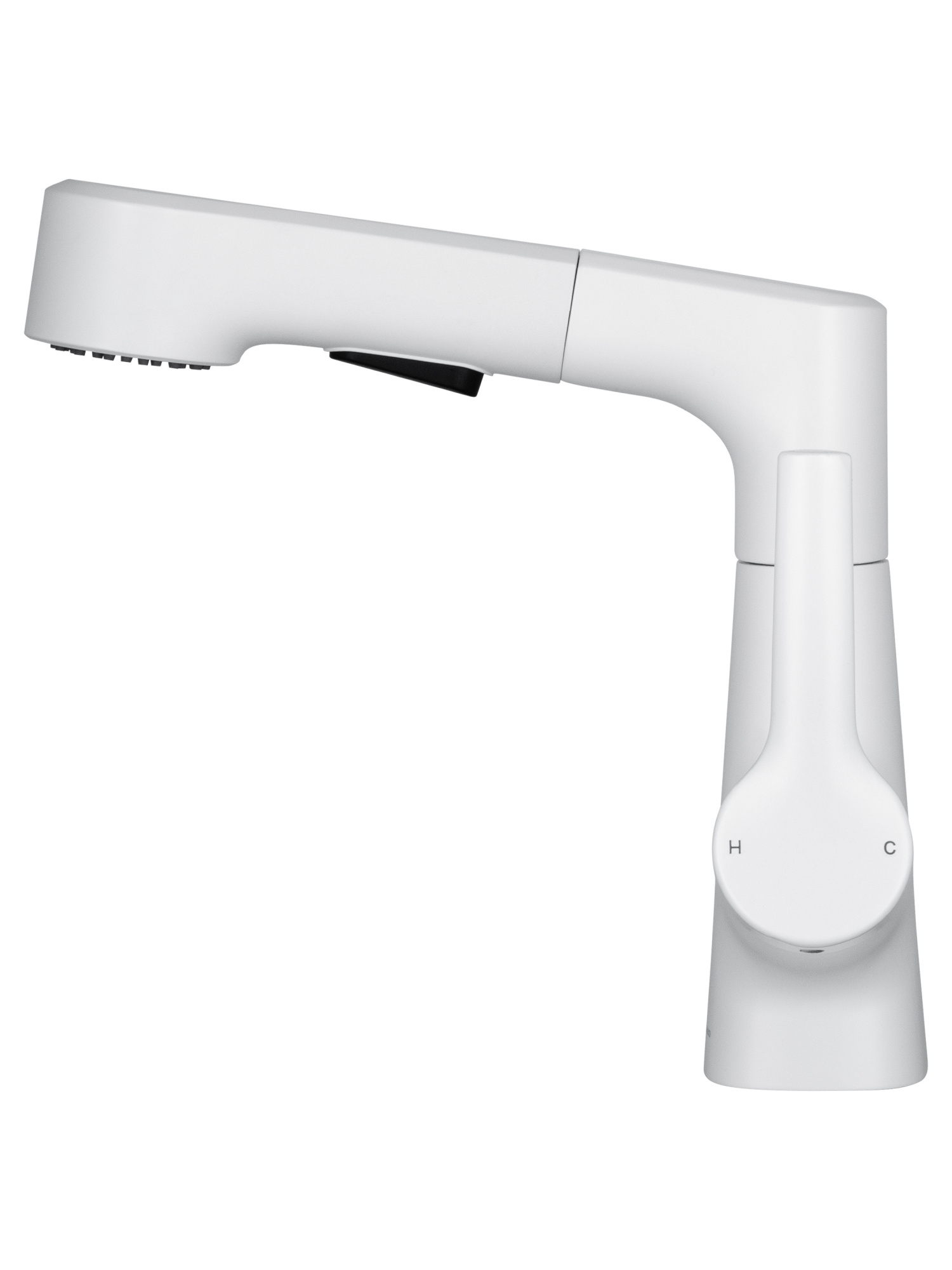 Смеситель для раковины с гигиеническим душем Wonzon & Woghand WW-121B108-MW белый матовый