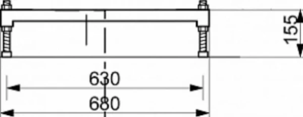 Ножки для ванны Aquanet AQ-00332879 70x15 с регулируемыми опорами