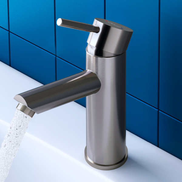 Смеситель для раковины Dorff Logic NEW нержавеющая сталь матовый