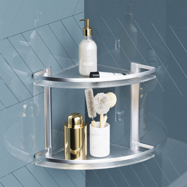 Полка для душа AM.PM Sense L 20755 A7456200 серебристая глянцевая