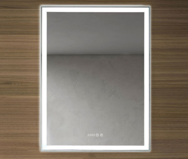 Зеркало-шкаф Silver Mirrors Киото 60 с часами и сменой цвета LED-00002358 Зеркало-шкаф Silver Mirrors Киото 60 с часами и сменой цвета LED-00002358
