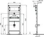 Универсальная рама для монтажа писсуара Ideal Standard PROSYS R016367 Универсальная рама для монтажа писсуара Ideal Standard PROSYS R016367