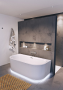 Ванна акриловая RIHO DESIRE WALL MOUNTED 184x84 LED BD0700500K00133 Ванна акриловая RIHO DESIRE WALL MOUNTED 184x84 LED BD0700500K00133
