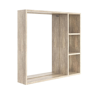 Зеркальный шкаф Onika Тимбер 70 см 207045 дуб сонома