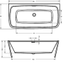 Ванна акриловая RIHO ADORE FS 180x86 BD0400500000000 Ванна акриловая RIHO ADORE FS 180x86 BD0400500000000
