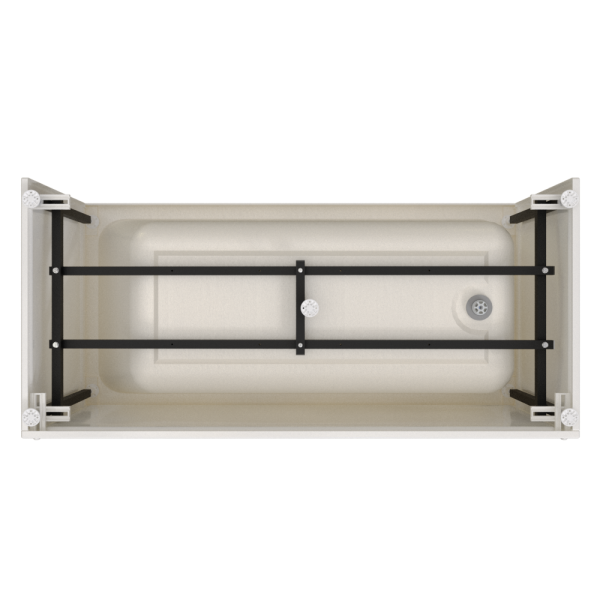 Ванна акриловая Radomir Дижон 180x70 2-01-0-0-1-280Р белая пристенная с каркасом