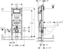 Инсталляция для подвесного унитаза GEBERIT Duofix 111.350.00.5