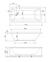 Ванна акриловая Cezares Plane Solo 170x75 PLANE SOLO-170-75-45-W37