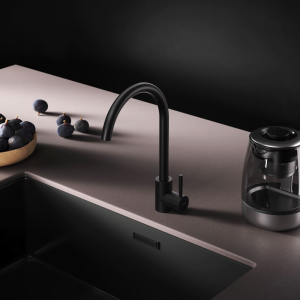 Смеситель для кухонной мойки Am.Pm X-Joy S F85B07122 черный матовый
