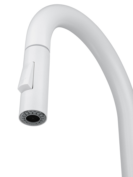 Смеситель для кухонной мойки Wonzon & Woghand WW-A20782-MW белый матовый