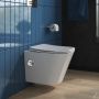 Унитаз подвесной с функцией биде и смесителем  BelBagno DUE BB3103CHR-BS/SC Унитаз подвесной с функцией биде и смесителем  BelBagno DUE BB3103CHR-BS/SC